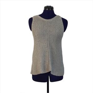 Sass & Bide Gray Knit Short Sleeve Top